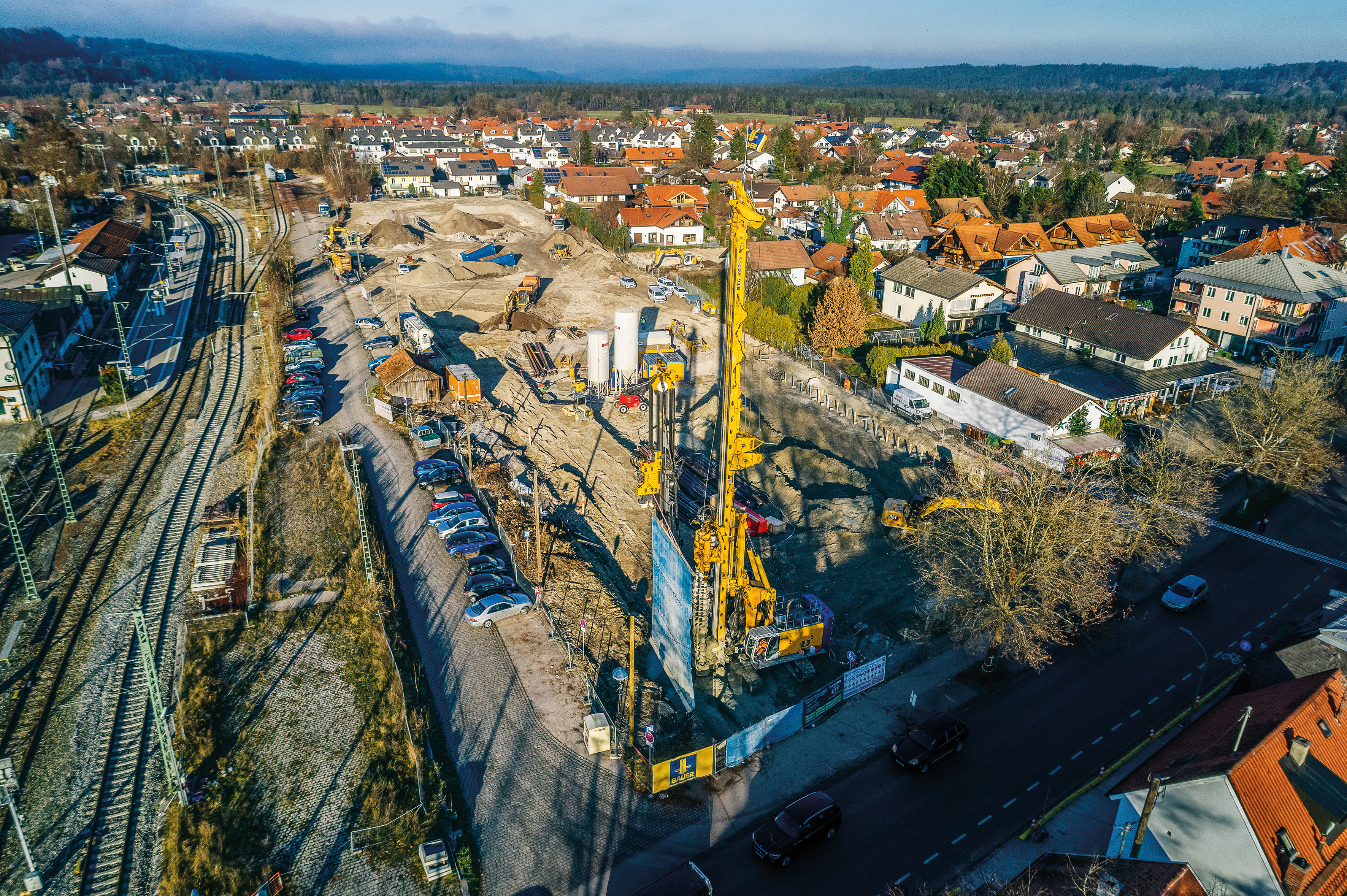 Bauarbeiten für Loisach Quartier von Bauer Spezialtiefbau