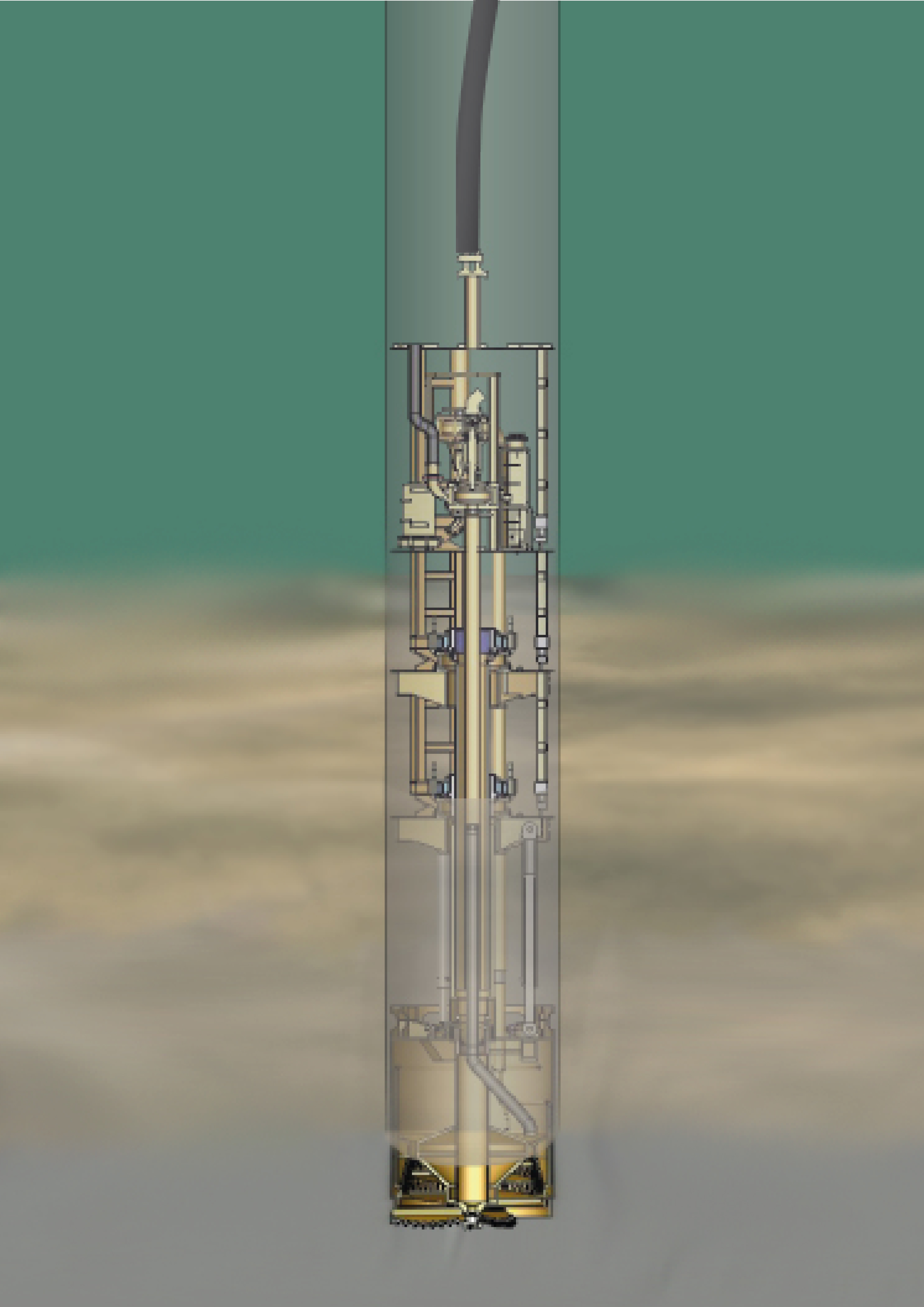 Method sketch of Dive Drill CU40 from Bauer Spezialtiefbau