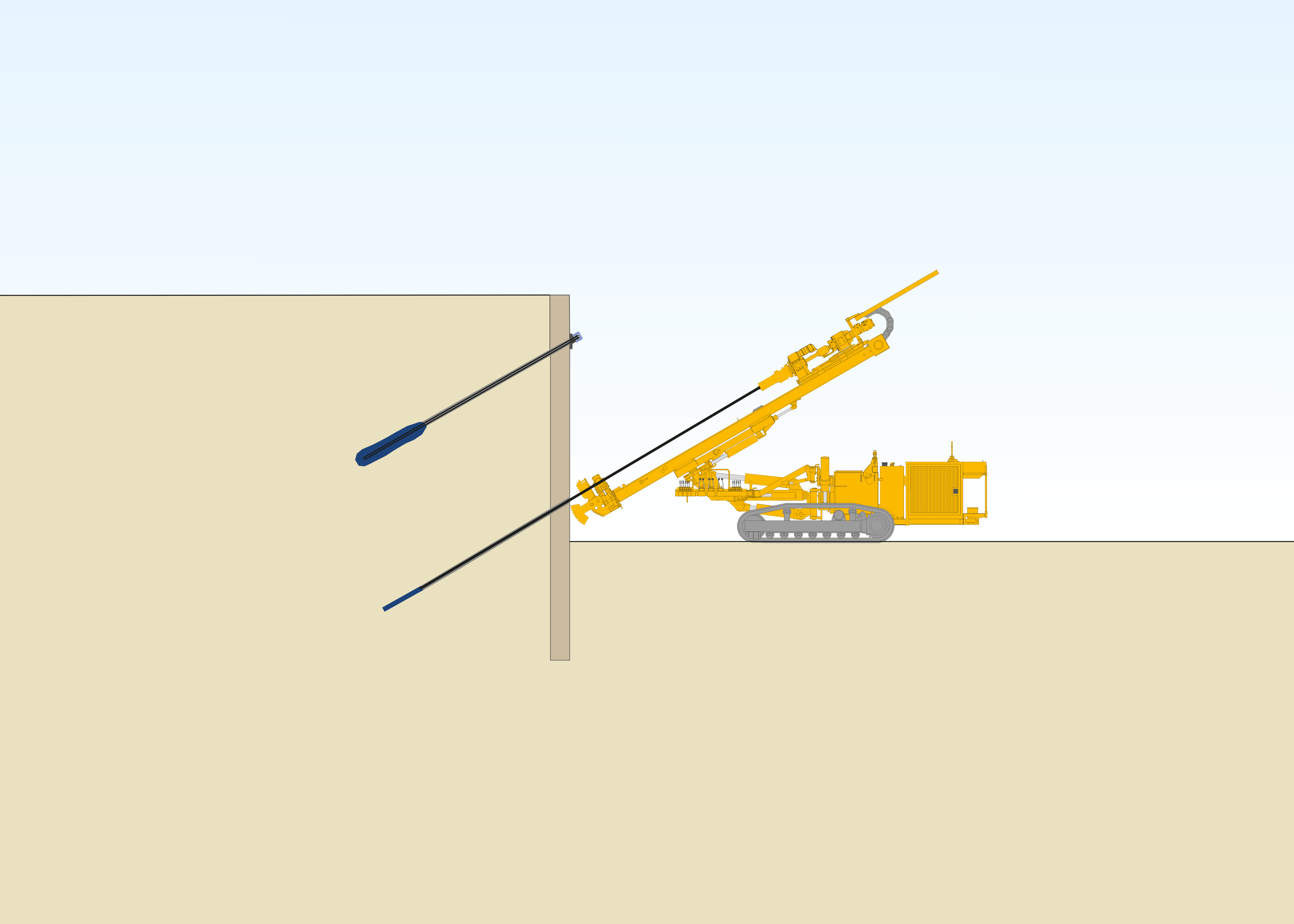 Method sketch of Permanent Anchor from Bauer Spezialtiefbau