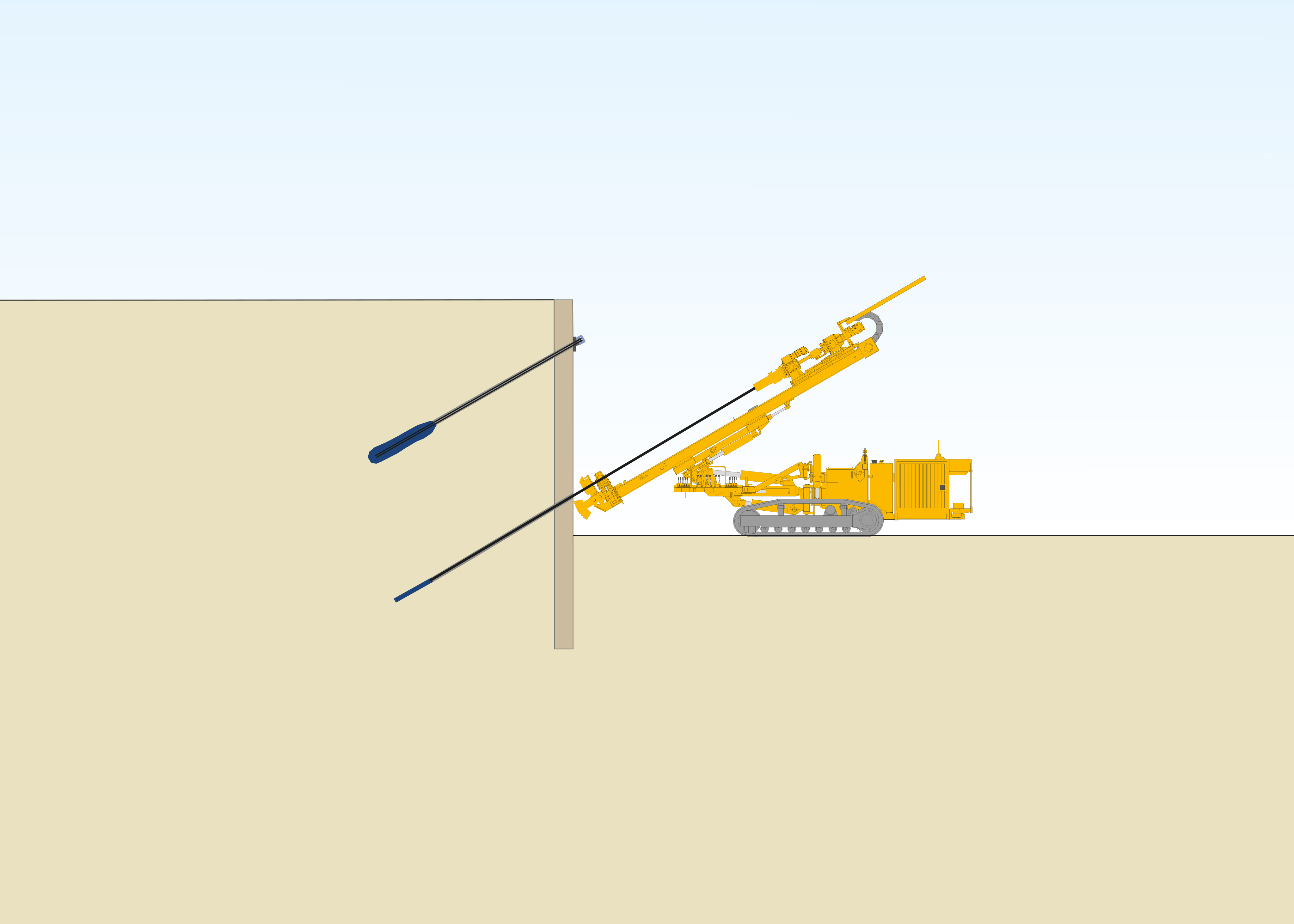 Method sketch of Temporary Anchor from Bauer Spezialtiefbau