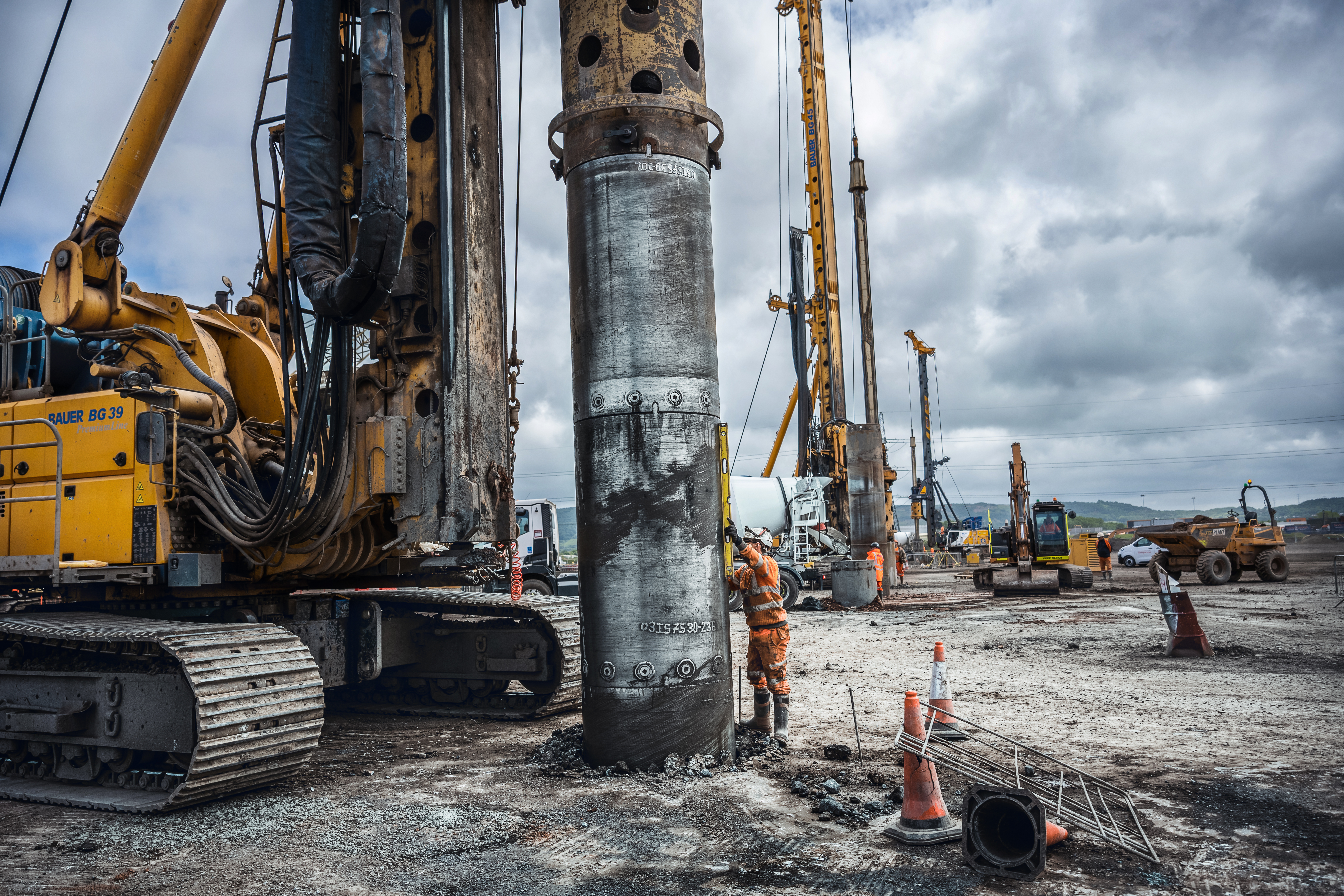 Gründung der größten Monopileanlage in Teesside von Bauer Spezialtiefbau