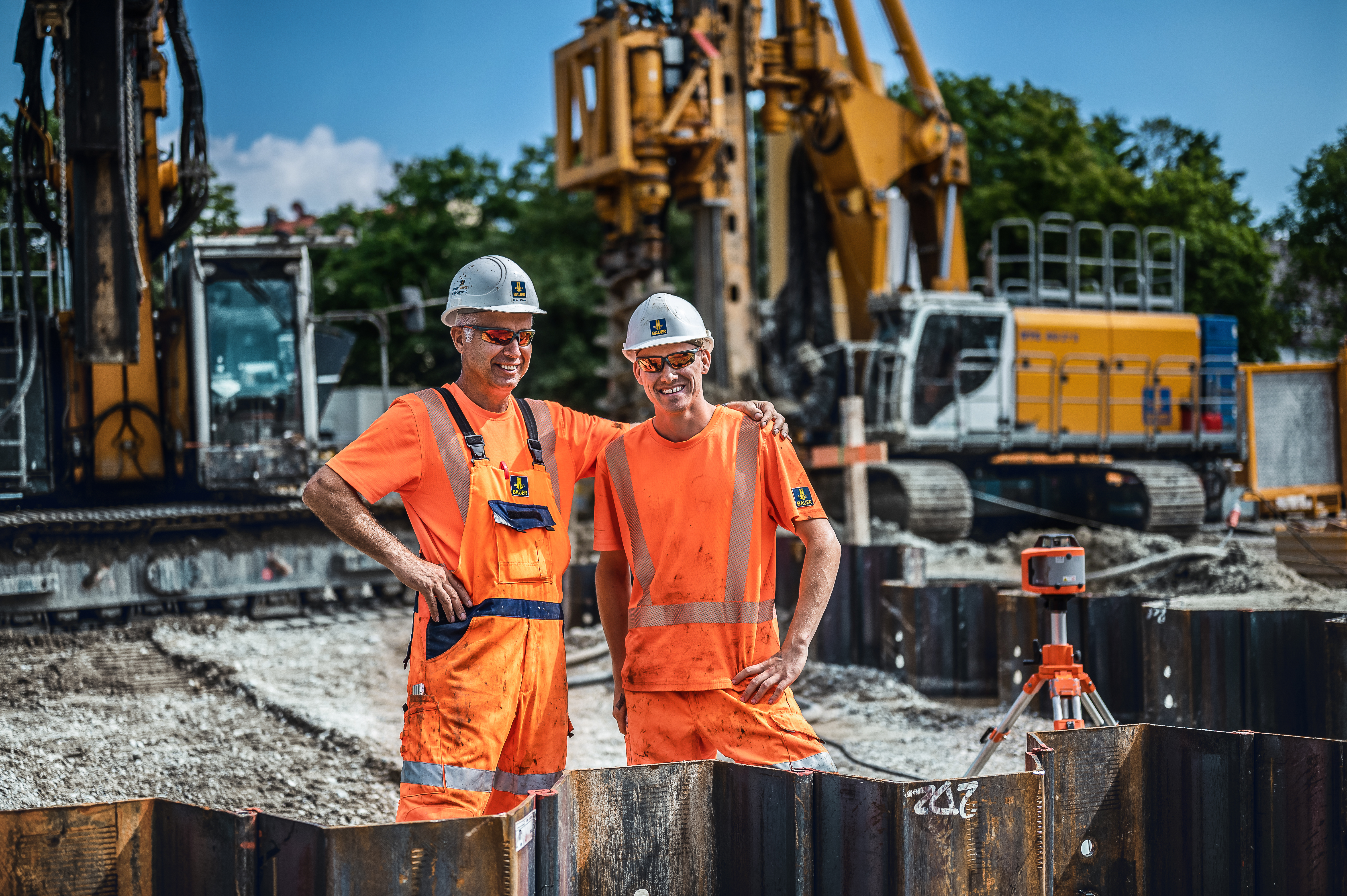 Teamgeist und Zusammenhalt ist alles bei Bauer Spezialtiefbau