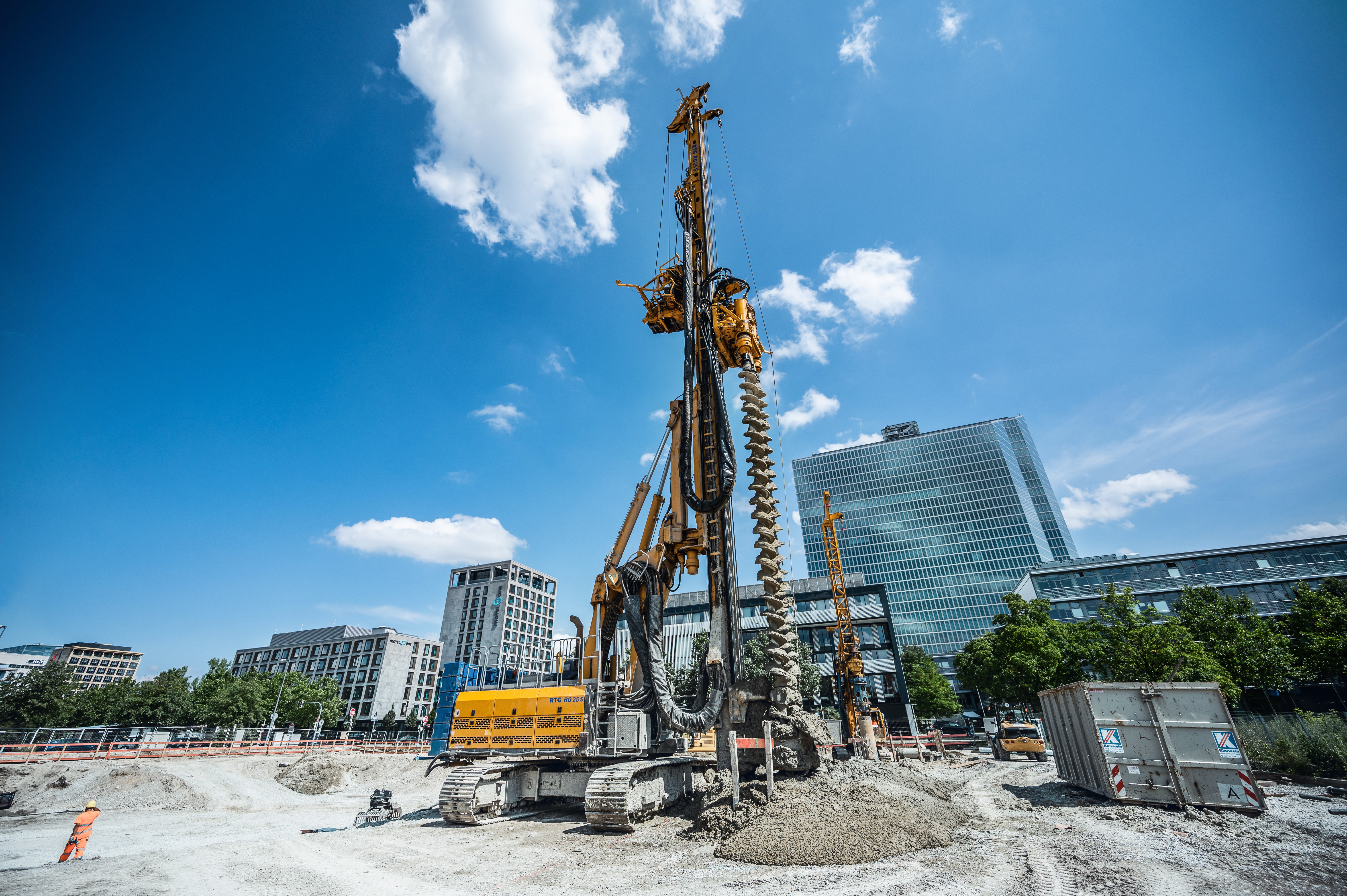 Bauvorhaben Parkstadt Schwabing in München von Bauer Spezialtiefbau 