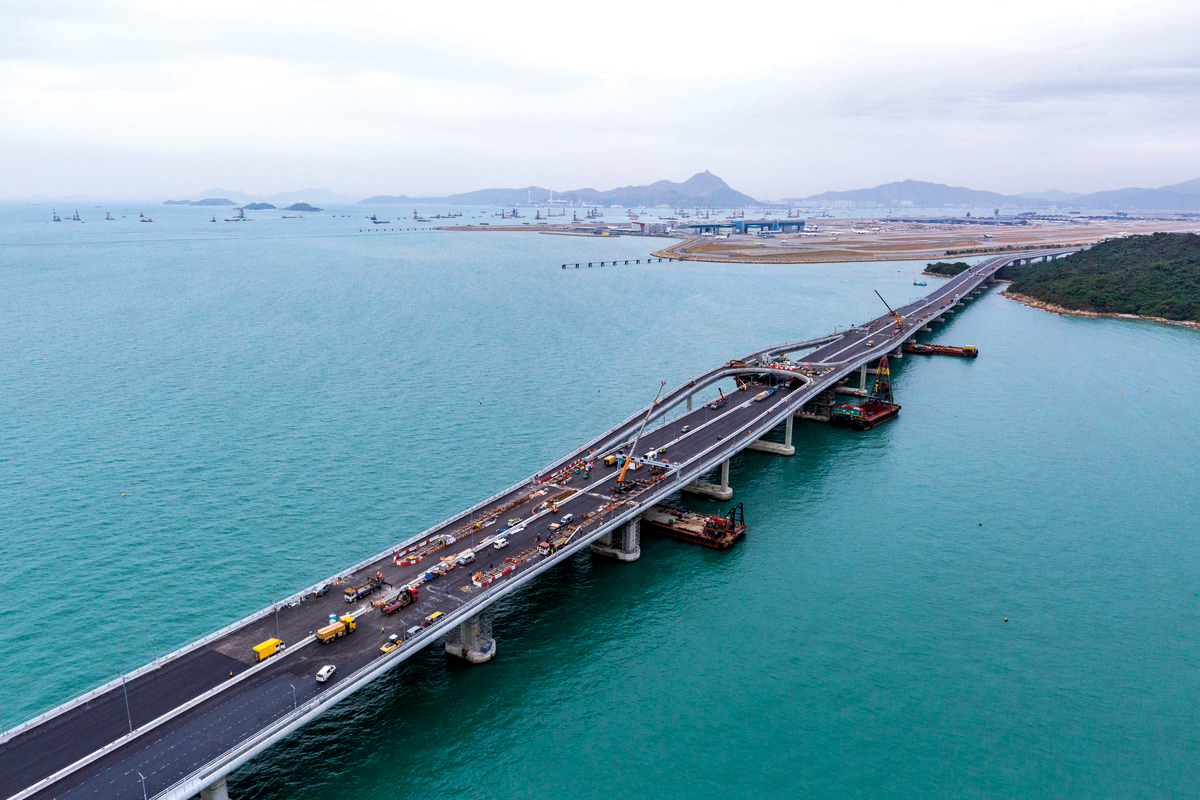 Das gigantische Infrastrukturprojekt Hongkong-Zhuhai-Macao-Bridge von Bauer Spezialtiefbau