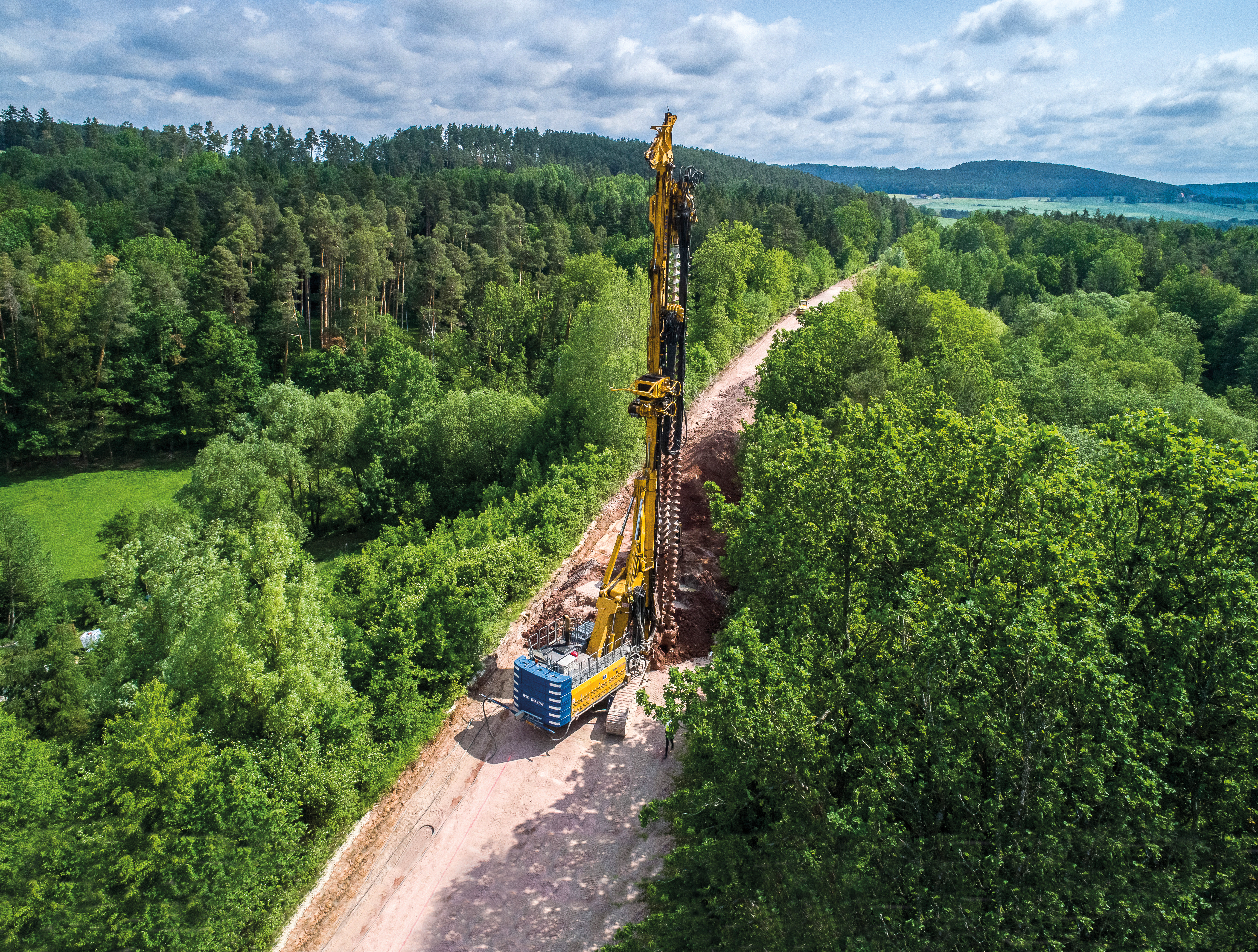 Sustainable Mixed-in-Place method on a construction site of Bauer Spezialtiefbau