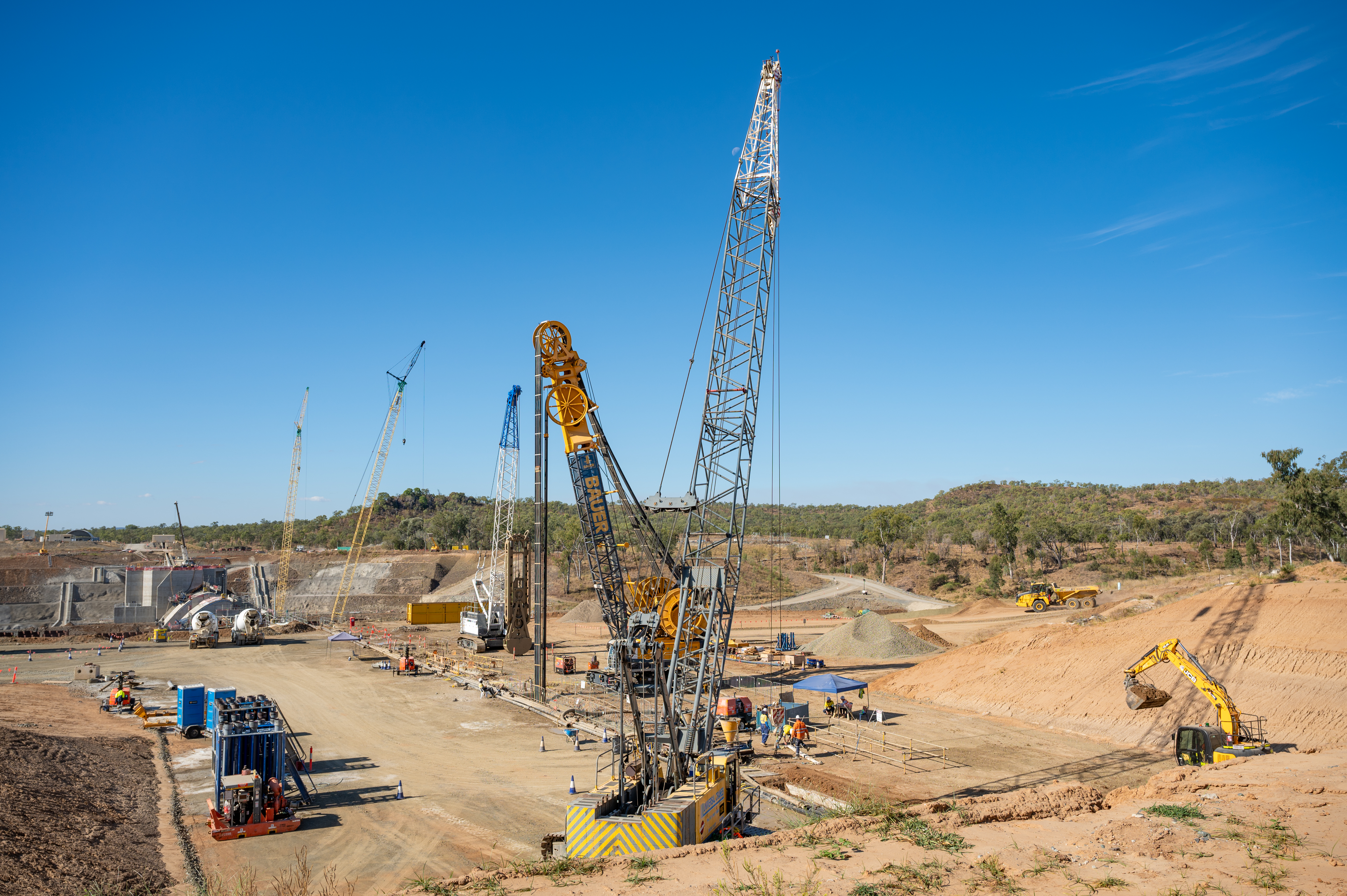 Dichtwandarbeiten für Rookwood Staudamm in Australien von Bauer Spezialtiefbau