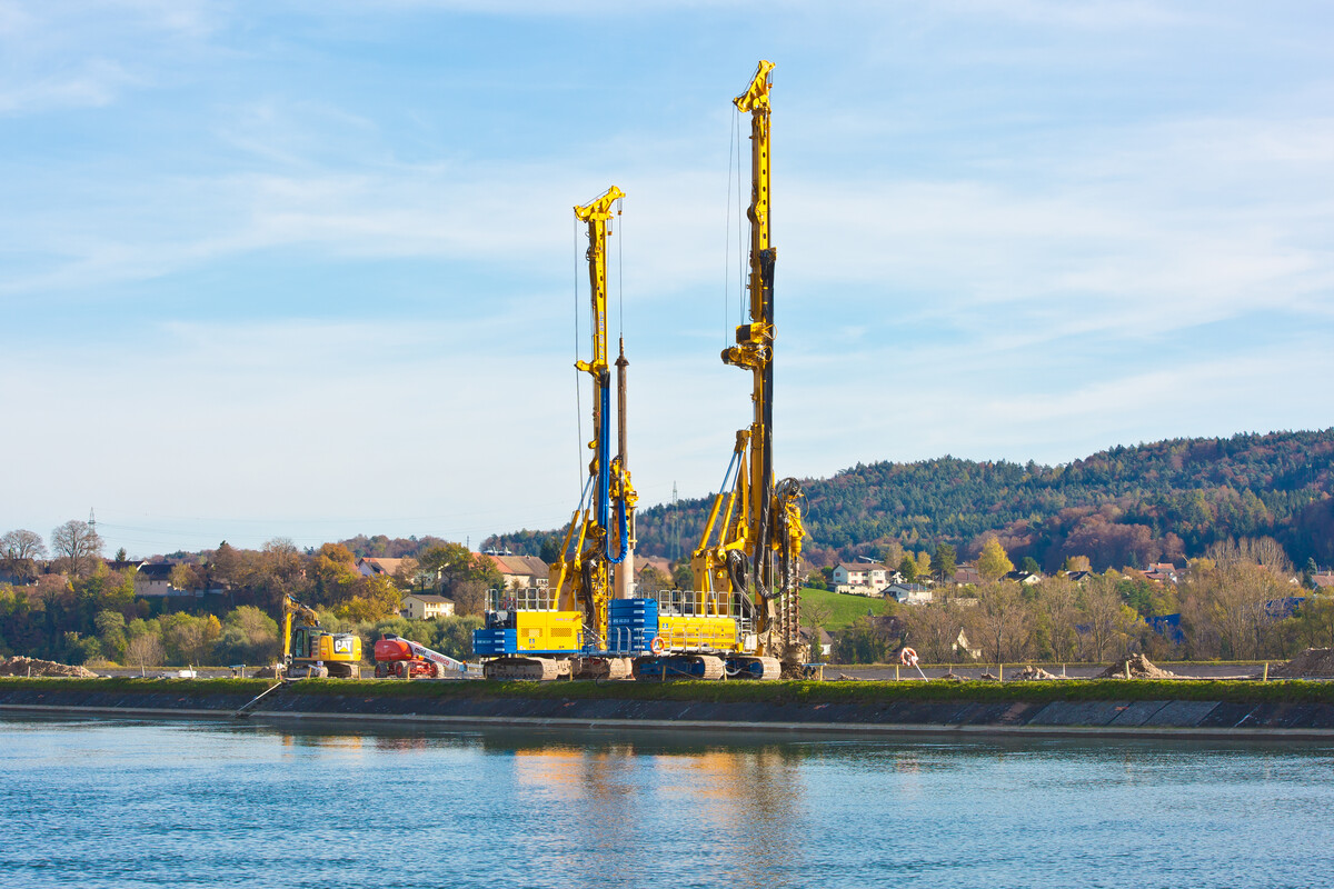 Deichsanierung Dogern von Bauer Spezialtiefbau