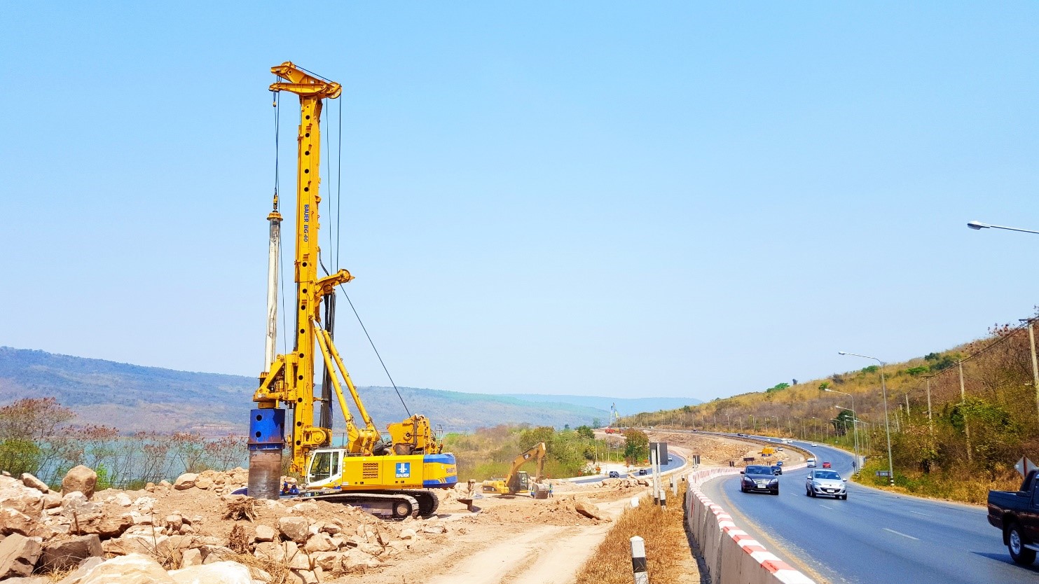 For the Motorway Route No.6, Section 29 & 30, Thai Bauer was responsible for necessary foundation work