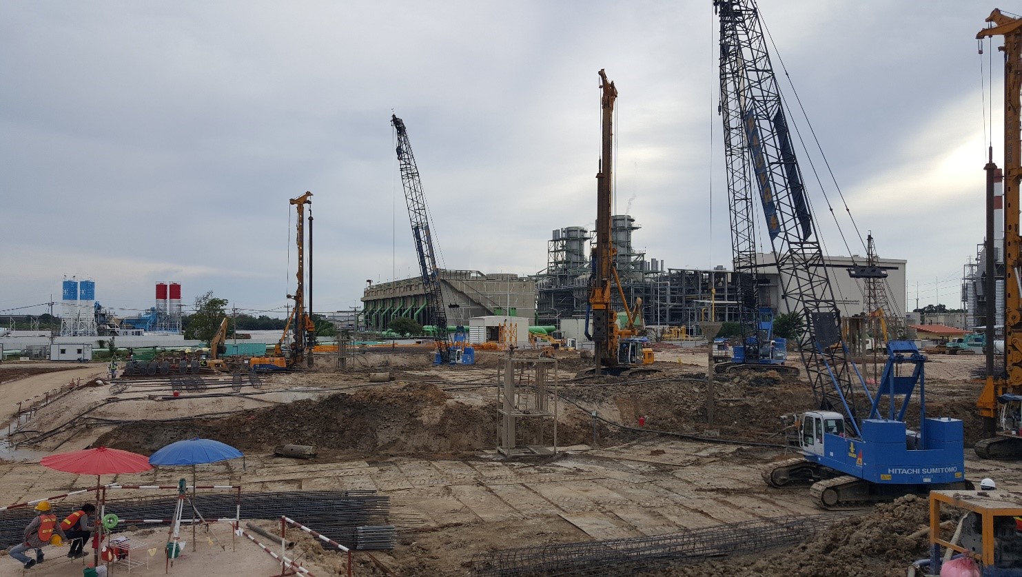 Thai Bauer carried out important foundation work for the first Phase of the South Bangkok Power Plant Replacement