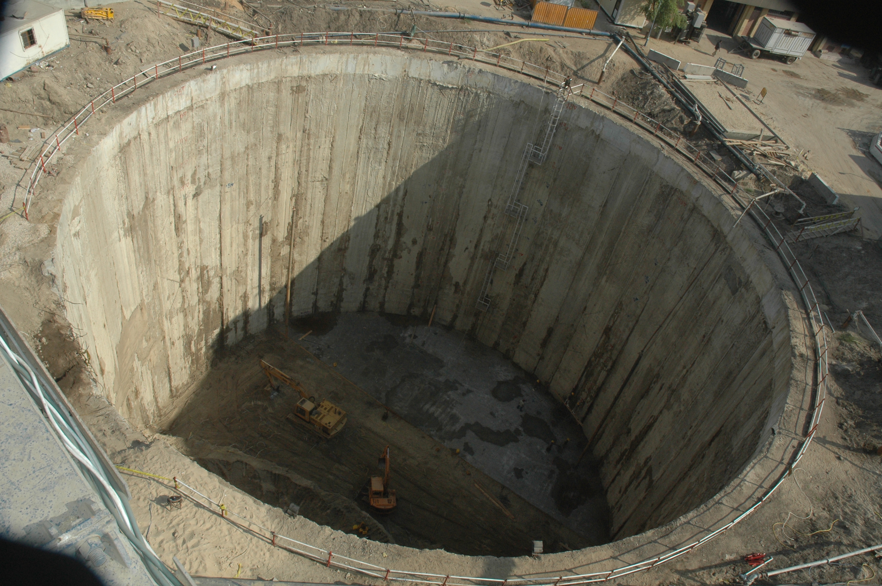 Bauer Egypt was responsible for constructing a diaphragm wall system to support the Amiria Shaft project