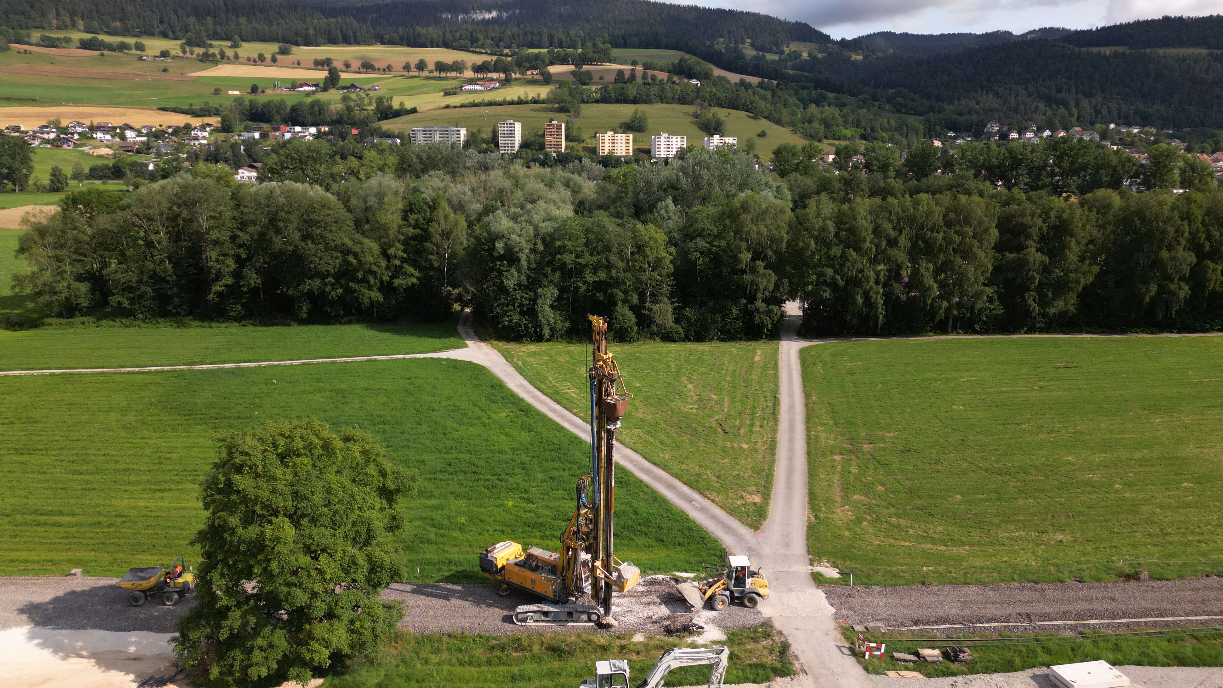 Project Switzerland Couvet-Môtiers Bauer Spezialtiefbau Switzerland