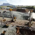 Cut-off wall work for Bagatelle Dam in Mauritius by Bauer Spezialtiefbau