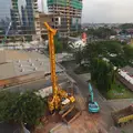 Excavation pit construction for Pondok Indah Mall and Office Tower in Indonesia by Bauer Spezialtiefbau