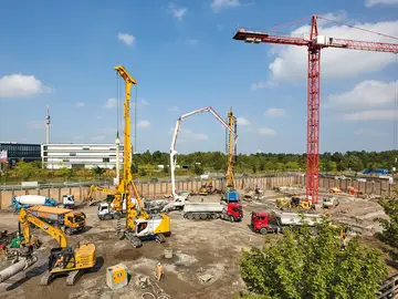 Bauer Spezialtiefbau installs foundation piles for new office and administration building in Dortmund