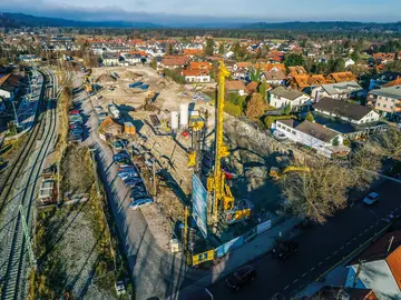 Bauarbeiten für Loisach Quartier von Bauer Spezialtiefbau