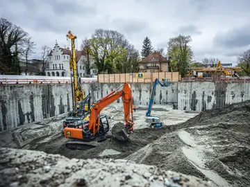 Baugrubenerstellung mit geothermisch aktivierten Elementen durch Bauer Resources