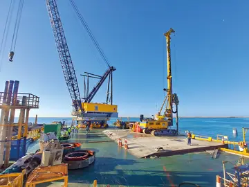 Gründungsarbeiten für das Megaprojekt in Saudi-Arabien von Bauer Spezialtiefbau