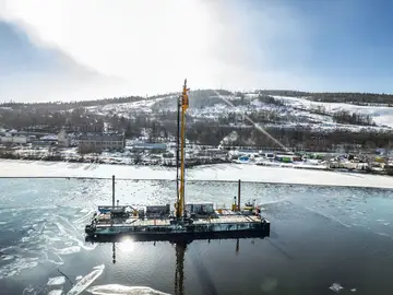 Das Bauvorhaben in Timrå, Schweden von Bauer Spezialtiefbau