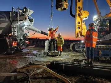 Bauvorhaben Hafenbahntunnel Hamburg von Bauer Spezialtiefbau