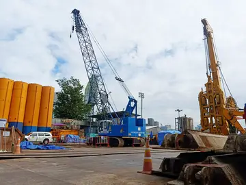 Thai Bauer was responsible for key foundation work for the One Bangkok MRT Connection Project