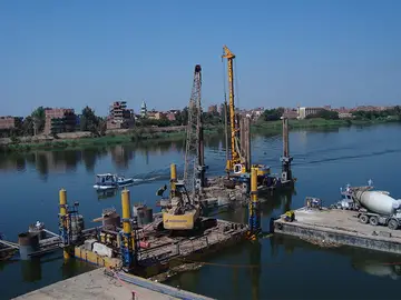 Our Experts from Bauer Egypt were tasked with the critical foundation work for the Banha Bridge over the Nile River