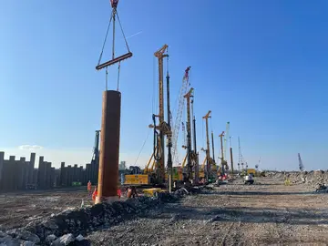 Piling and foundation work for South Bank Quay Project in Teesside by Bauer Technolgoies