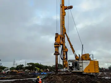 Bored Cast-in-situ Piles for AM/NS Steel Plant Expansion Project in Hazira by Bauer India