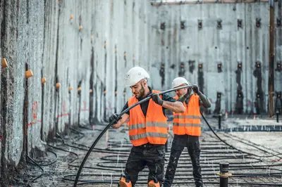 Mehr als 10 km Rohrleitungen wurden bei der Geothermie-Baustelle in Lindau von Bauer Spezialtiefbau verlegt 