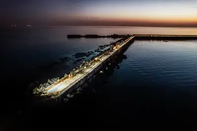 Bauer Spezialtiefbau carries out injection work in day and night shifts on Helgoland