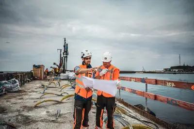 Für die Sicherungsmaßnahmen auf Helgoland war gute Planung und Organisation bei den Experten von Bauer Spezialtiefbau gefragt