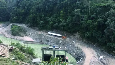 Dammarbeiten für Wasserkraftwerk in Nepal von Bauer Spezialtiefbau