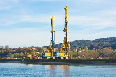 Dike rehabilitation in Dogern by Bauer Spezialtiefbau