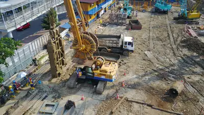 Foundation and diaphragm wall work for MPP Office Building in Jakarta, Indonesia by Bauer Spezialtiefbau