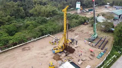 Bauer Philippines carried out drilling work for the Makban Steam Field Gathering Facility