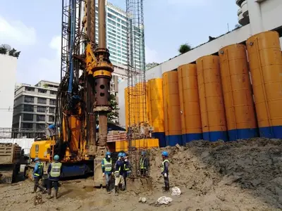 Thai Bauer installed 122 bored piles for the G.M. Palace Sukhumvit 20 Project