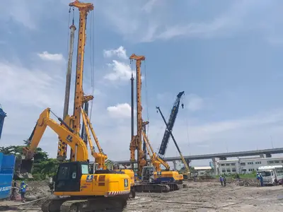 Thai Bauer installed 234 bored piles, 600 mm in diameter and 36 m deep