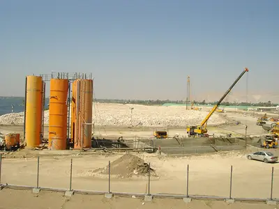 Bauer Egypt was responsible for installing 50 dewatering wells to support the project