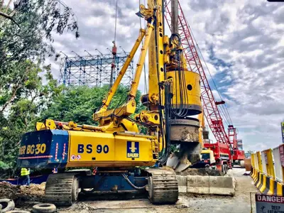 Foundation work for Sucat-Alabang Viaduct in Manila by Bauer Spezialtiefbau