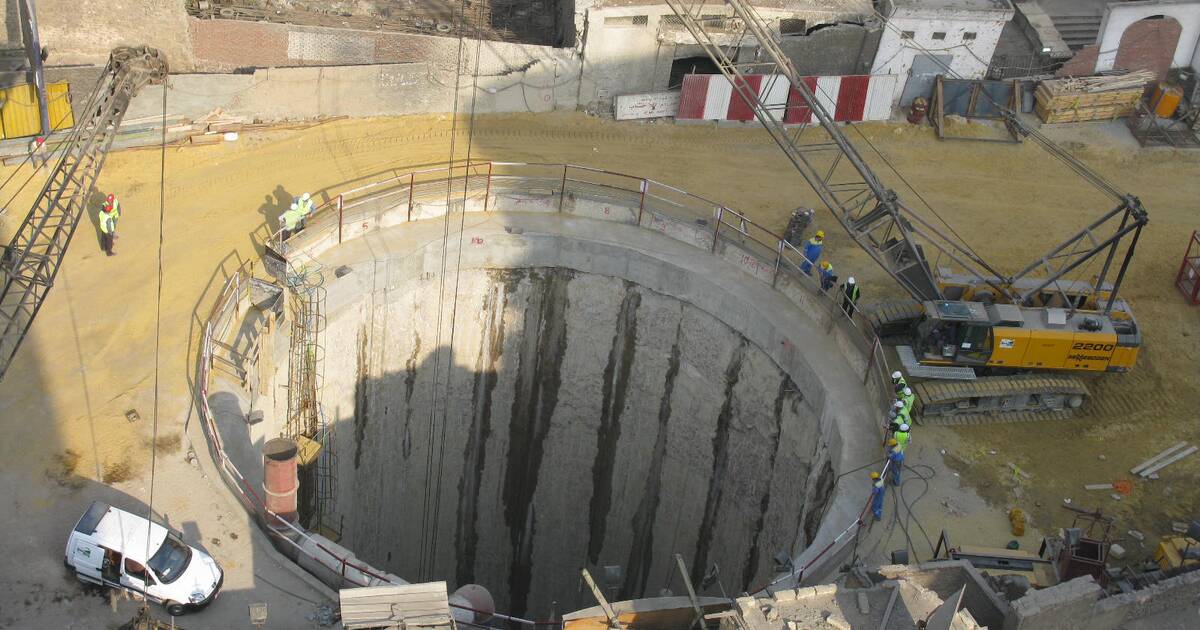 TBM rescue shaft and Freezing works Bauer Egypt
